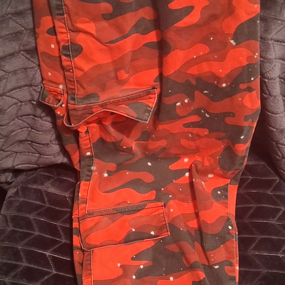 VIP Red and Black Cargo Pants